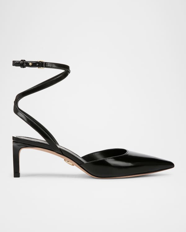 Jack Rogers Tinsley Herringbone Kitten Heel Pumps Neiman Marcus