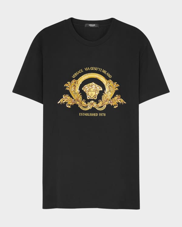 【おまけ付】 Versace Men's Barocco Crewneck T-Shirt | Neiman Marcus トップス