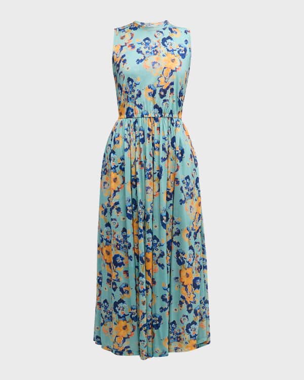 Ganni sandwashed silk dress top