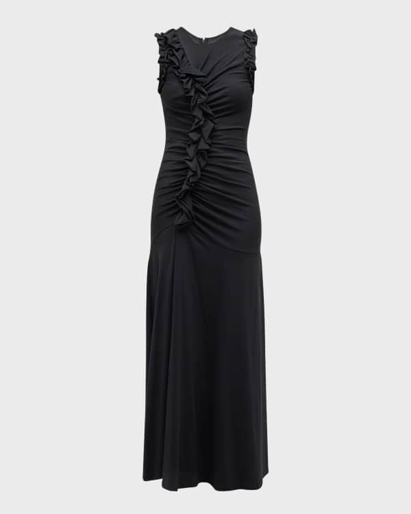 AMUR Kade Pleated Multicolor One Shoulder Maxi Dress Neiman Marcus