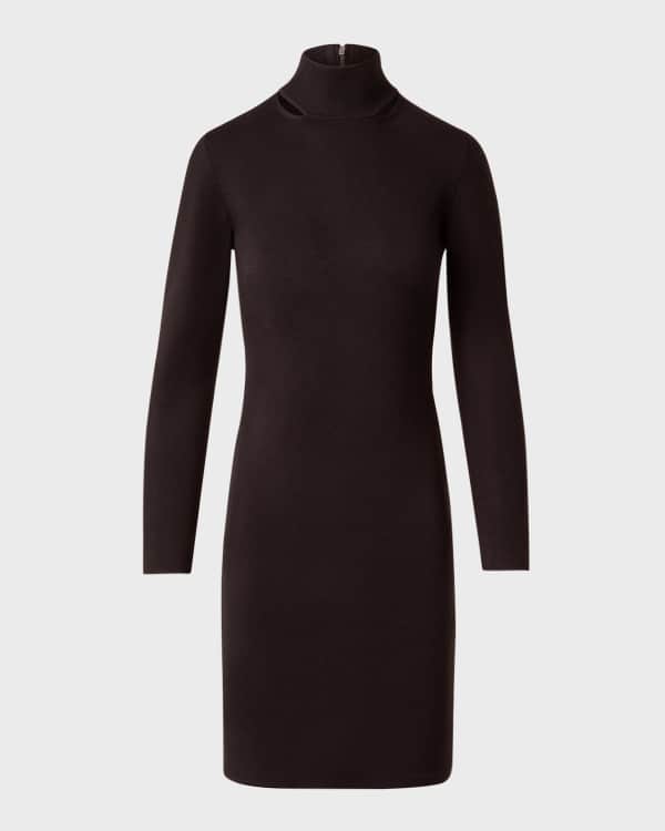 Burberry★素敵！black Marro Knit ribbed v neck dress Burberry dress black Marro Knit ribbed v neck XS S M L XL