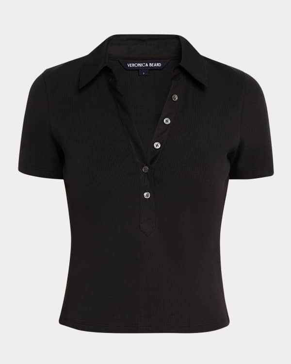 Derek Lam 10 Crosby Pansy Henley Top | Neiman Marcus