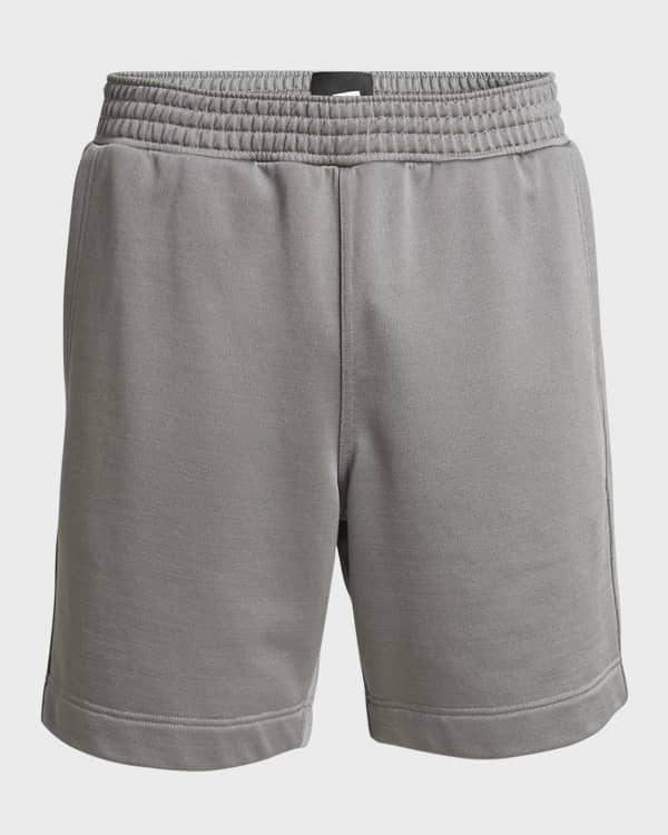 Givenchy Men s Destroyed Logo Sweat Shorts Neiman Marcus