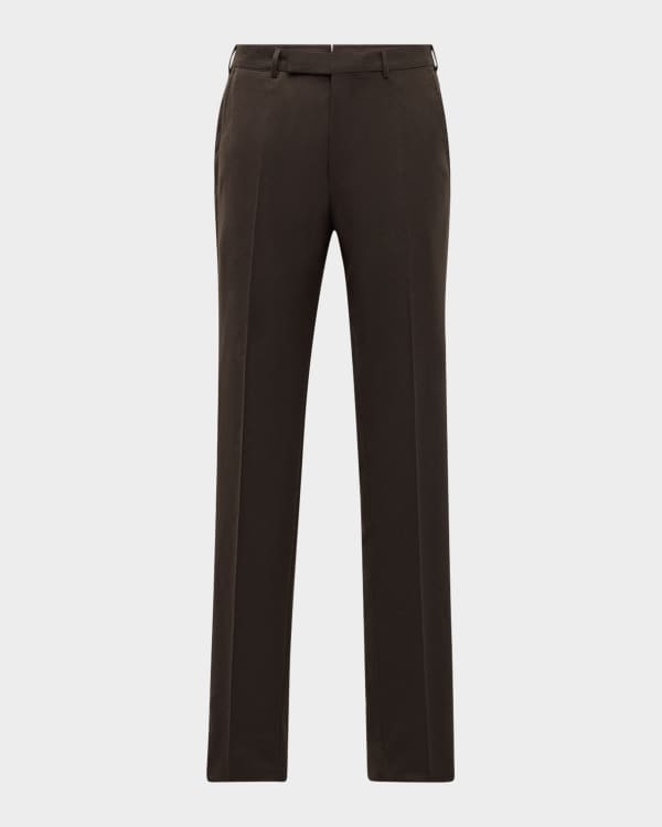 ZEGNA Men's ACHILLFARM Wool-Mohair Dress Pants | Neiman Marcus