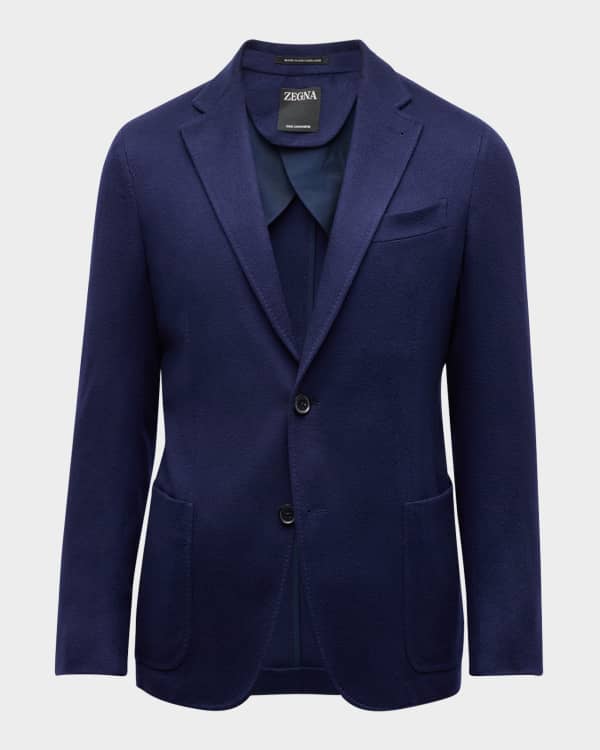 ZEGNA Men's Textured Cashmere Blazer | Neiman Marcus