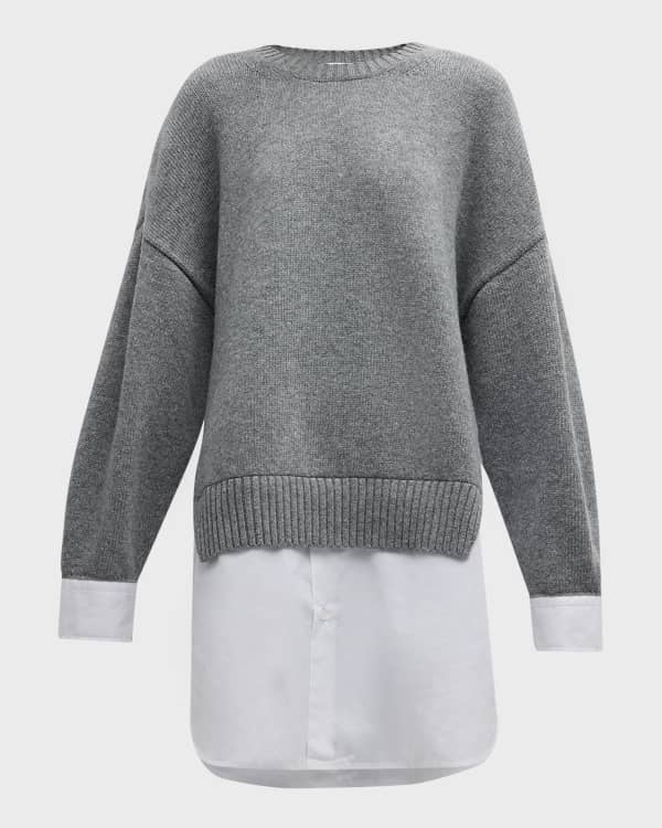 Stella McCartney 90s Intarsia Asymmetric Sweater Neiman Marcus