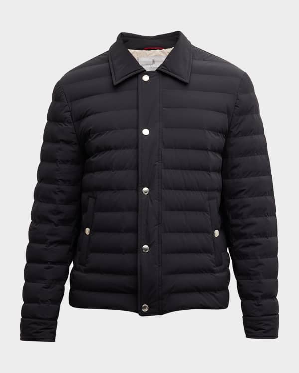 ZEGNA Men's Trofeo Hybrid Jacket w/ Knit Sleeves | Neiman Marcus