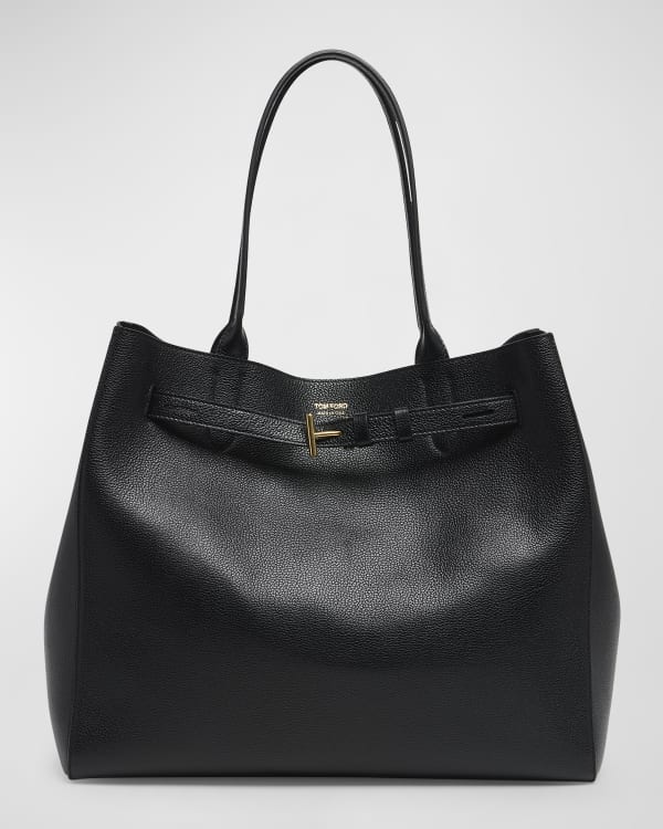 TOM FORD Saffiano Large Leather T Tote Bag Neiman Marcus