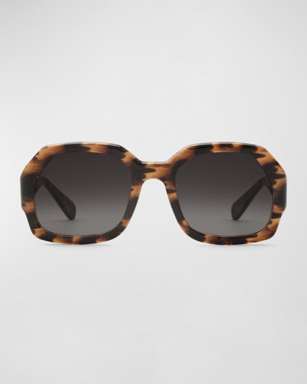 KREWE Hyde Classic Square Metal/Acetate Sunglasses | Neiman  display picture 3