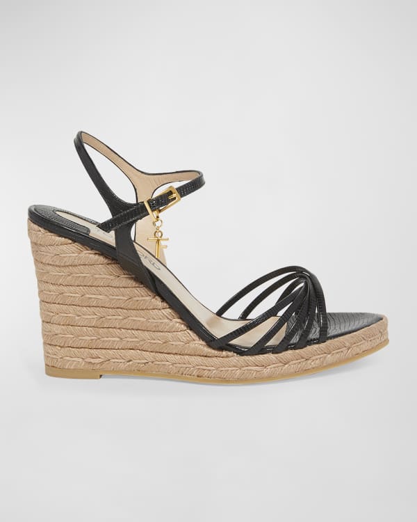 サンダル・ミュール BALMAIN SS25 'Alex' espadrilles (EN1UJ965LVWB GFE) Alex monogram jacquard and leather espadrilles black black