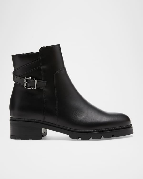 Ganni Recycled Buckle Chelsea Moto Booties Neiman Marcus