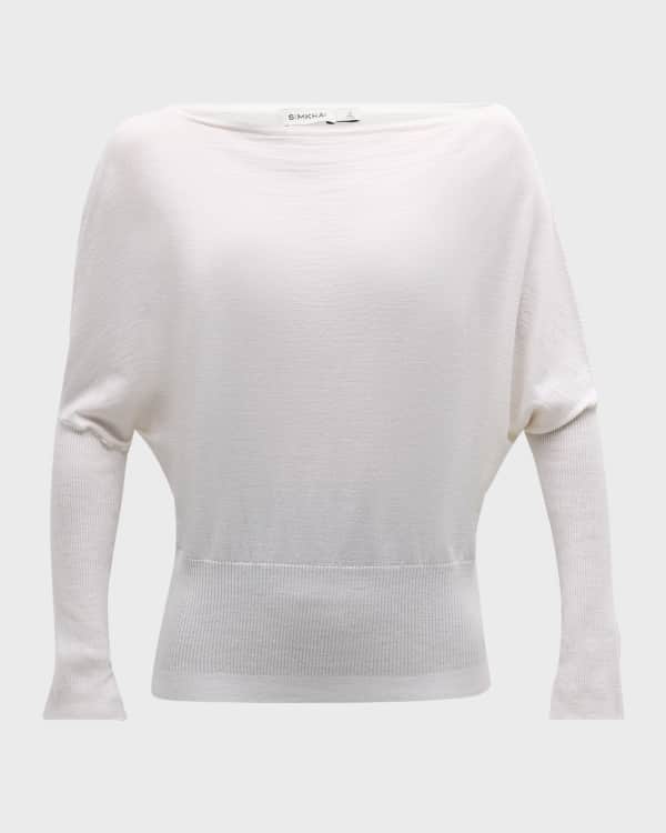 ❣️24冬新作 ♡ Alice+Olivia 白顔柄ウールセーター 新品♡　619 Alice + Olivia Justina Combination Wool Sweater | Saks Fifth