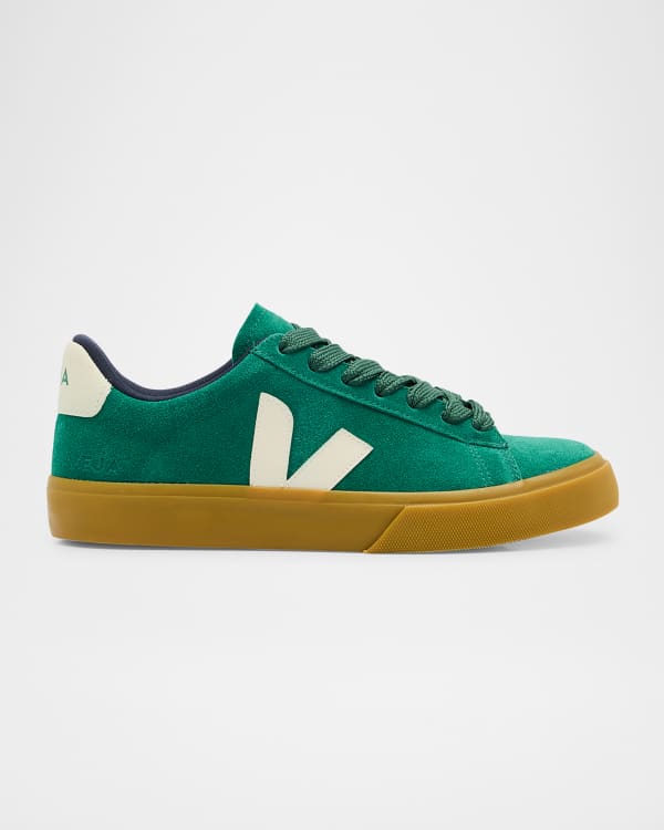 VEJA V 10 Bicolor Mixed Leather Low Top Sneakers Neiman Marcus