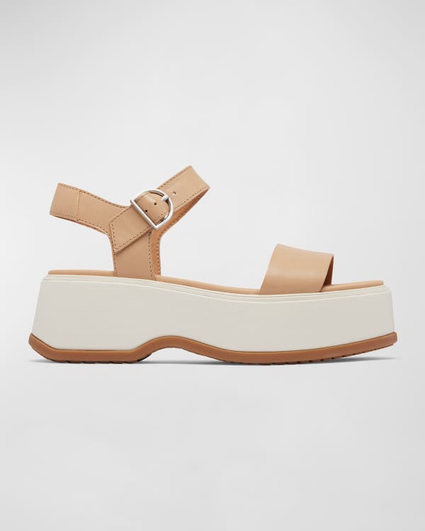Gentle Souls Lyla Suede Peep Toe Wedge Sandals Neiman Marcus