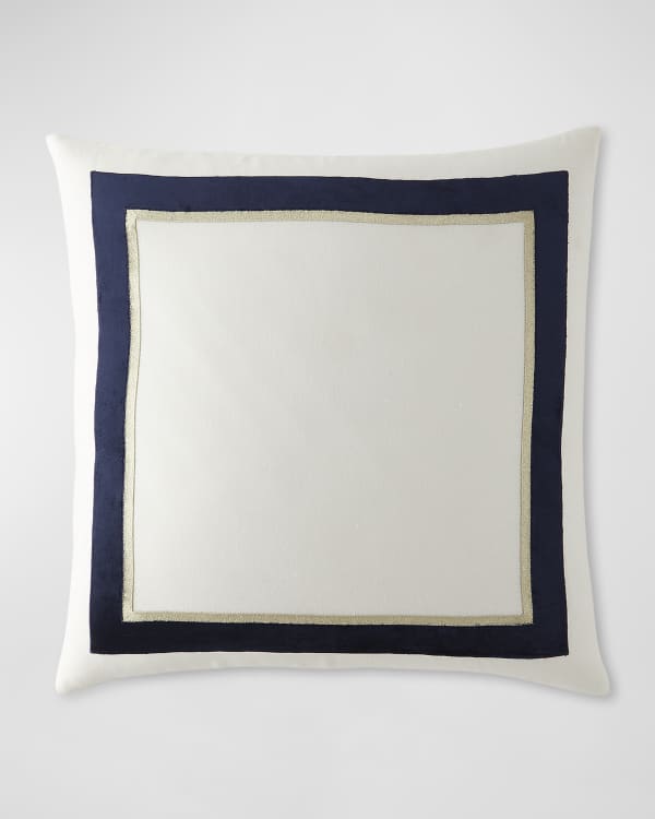 Lot De 2 Housses De Coussin Pottery Barn – 26x26 Pouces – Bleu Rouge Navy Blanc – Enfant