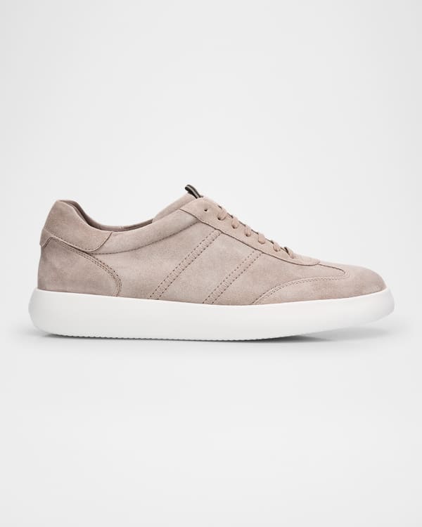 Brunello Cucinelli Men's Olimpo Leather and Suede Sneakers