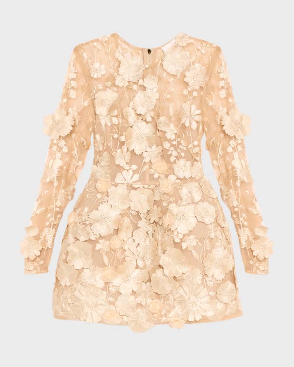 Iro Lavea Embroidered Mini Slip Dress Neiman Marcus