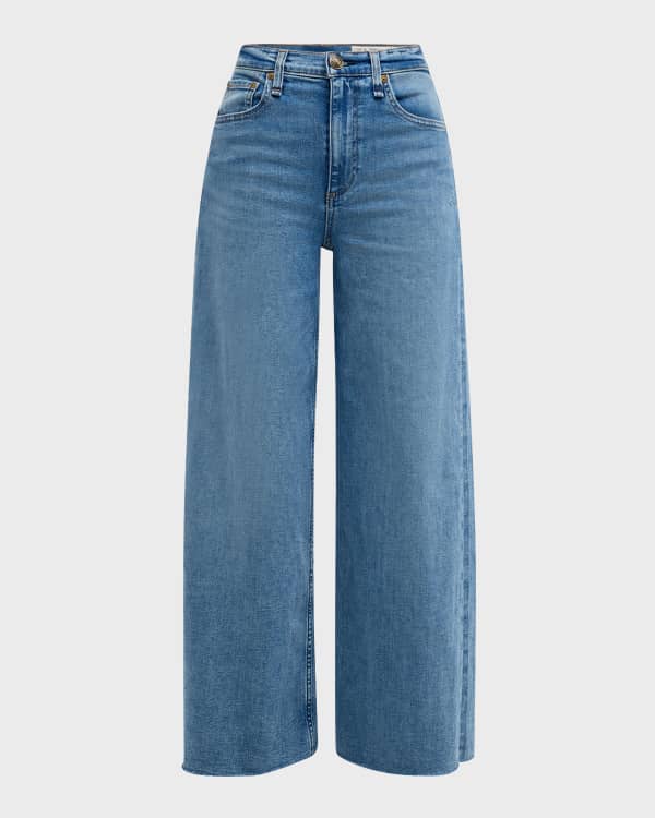Sofie High-Rise Wide-Leg Ankle Cuff Jeans