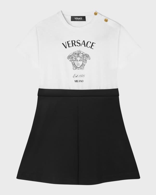 Fendi Girl s Logo Print Hoodie Dress Size 8 14 Neiman Marcus
