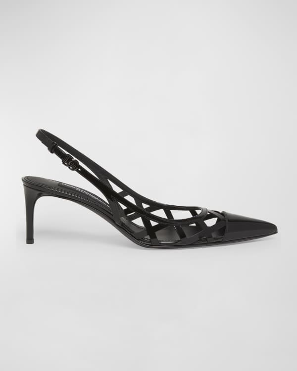 MY DD 25S SLINGBACK PUMP 50MM IN BEIGE GLOSSY CALFSKIN