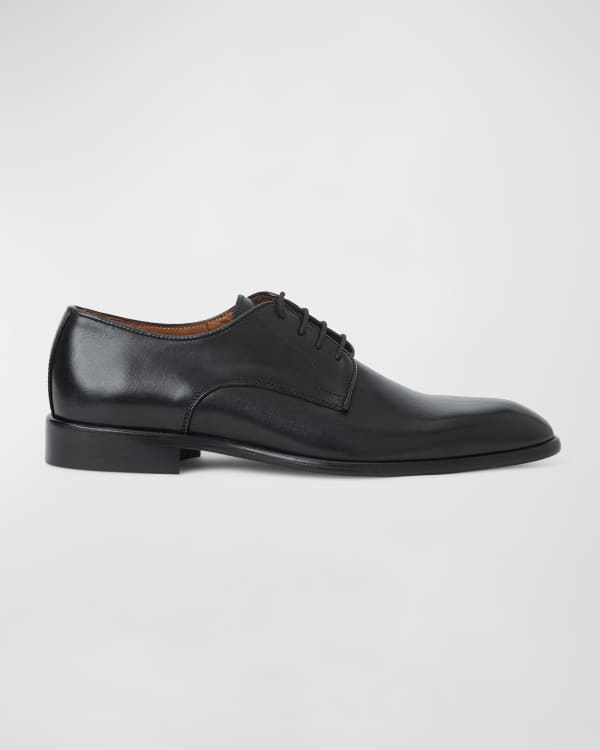 ローファー・オックスフォード Prada Diapason Derby Shoes In Brushed Leather Prada Men's Diapason Brushed Leather Derby Shoes | Neiman Marcus