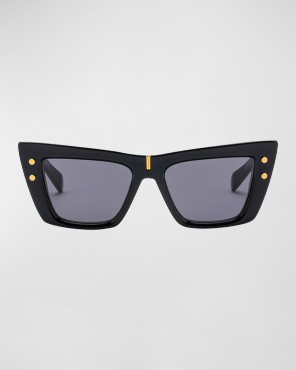 Valentino Garavani Rockstud Acetate Cat-Eye Sunglasses  display picture 3
