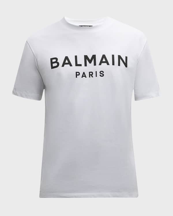 Balmain Men's Vintage Gel Logo T-Shirt | Neiman Marcus