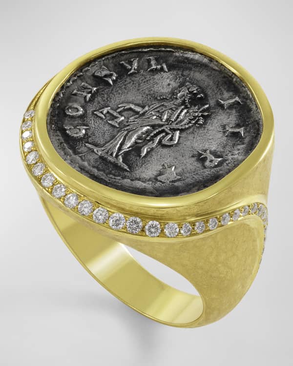 Guardian angel coin ring on sale