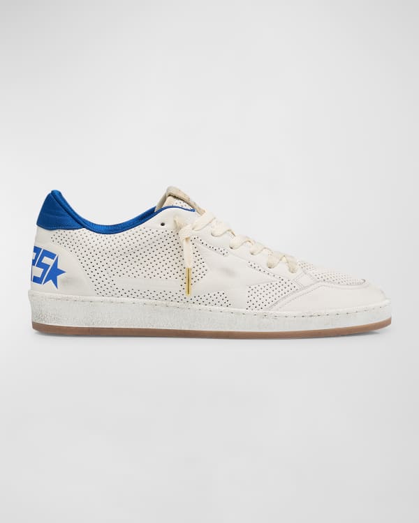 Golden Goose Men's Super-Star Graffiti-Print Leather Low-Top