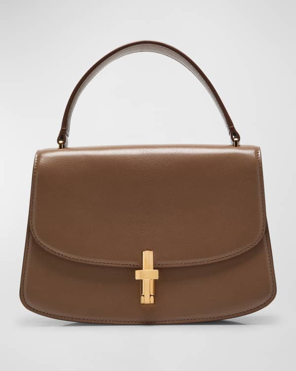 THE ROW Sofia Flap Top Handle Bag in Calf Leather Neiman Marcus