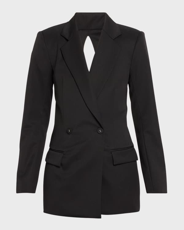 Jil Sander Topstitch Single-Breasted Blazer Jacket | Neiman