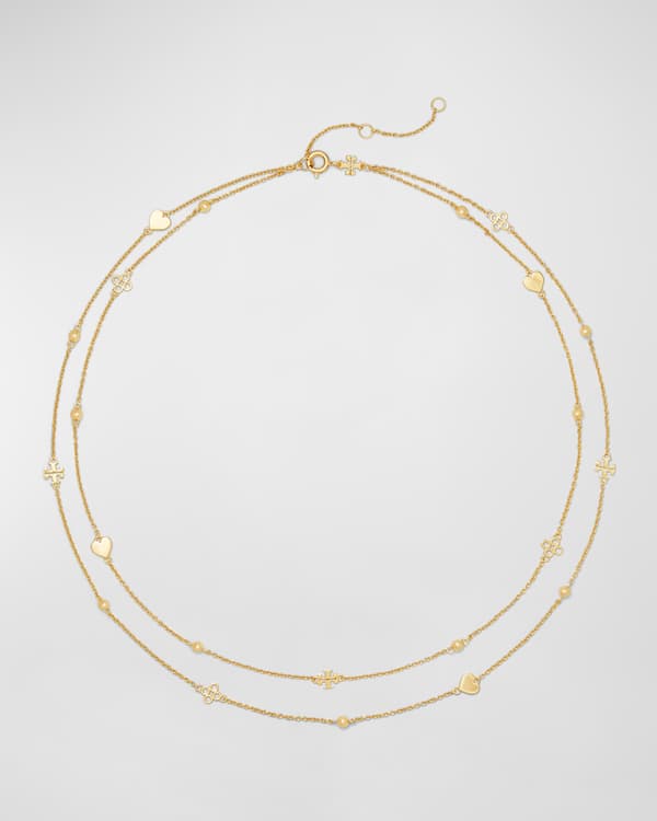 0500~KIRA Necklace with DOUBLE T Pendant main image 1