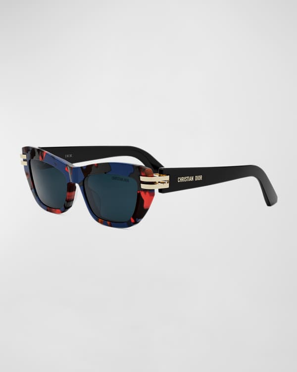 Dior eclat notched mirrored sunglasses top
