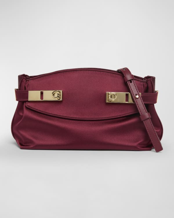 Ferragamo City Gancio Pouch Clutch Bag Neiman Marcus