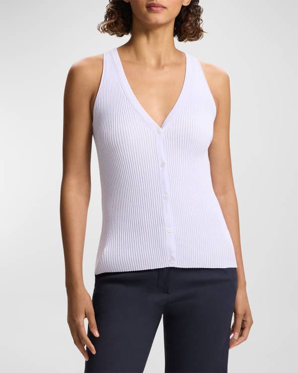 Theory Clairene Luxe New Divide Vest - Bergdorf Goodman