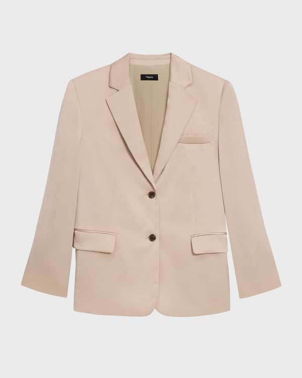 Theory Admiral Crepe Relaxed Blazer Jacket | Neiman Marcus