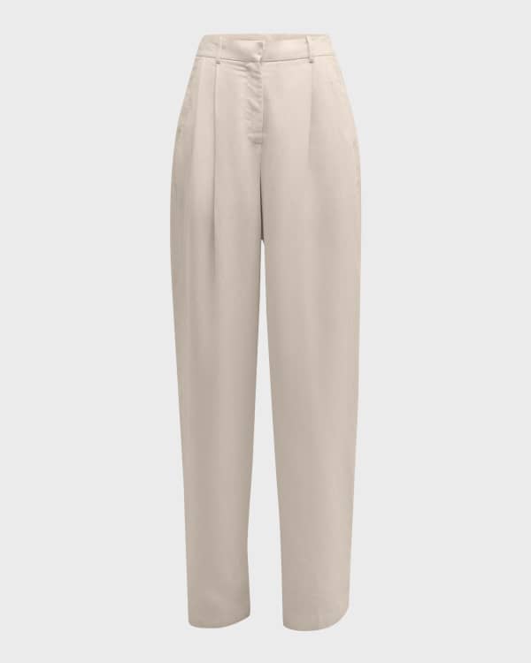 Three Dots Wide Leg Linen Pants Neiman Marcus