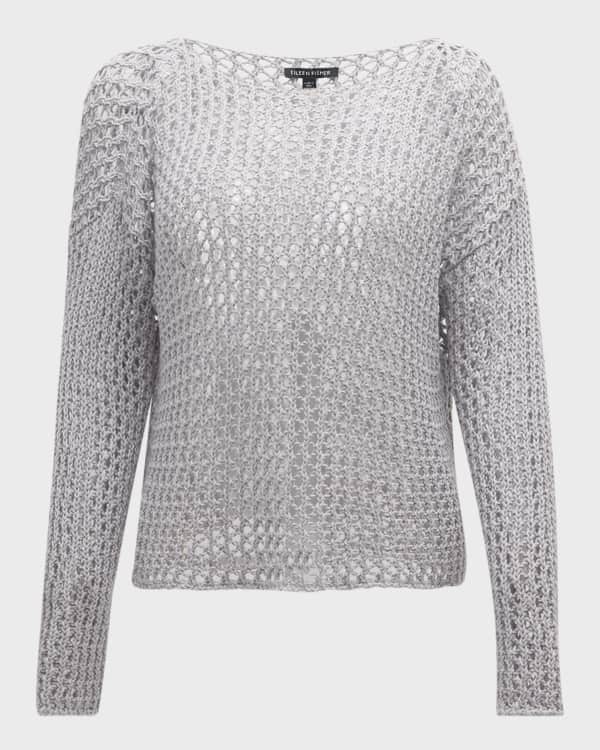 Eileen Fisher Womens Long Sleeve Sweater Yellow Size Large
