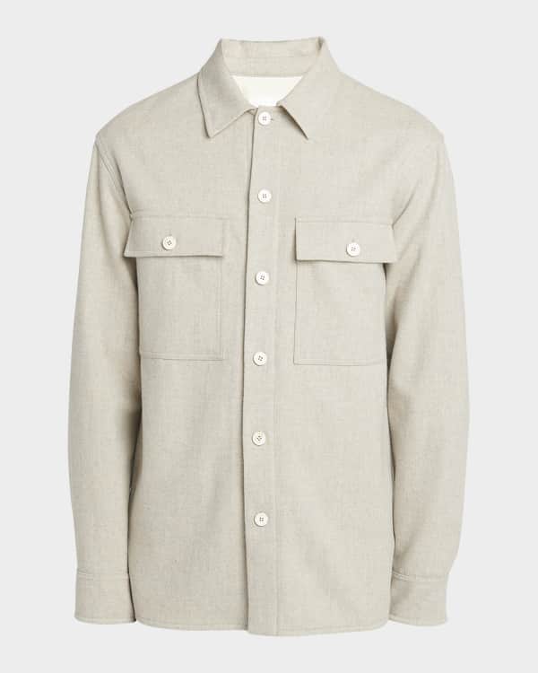 Men Oversized Jacket - Off White - SM2510161A