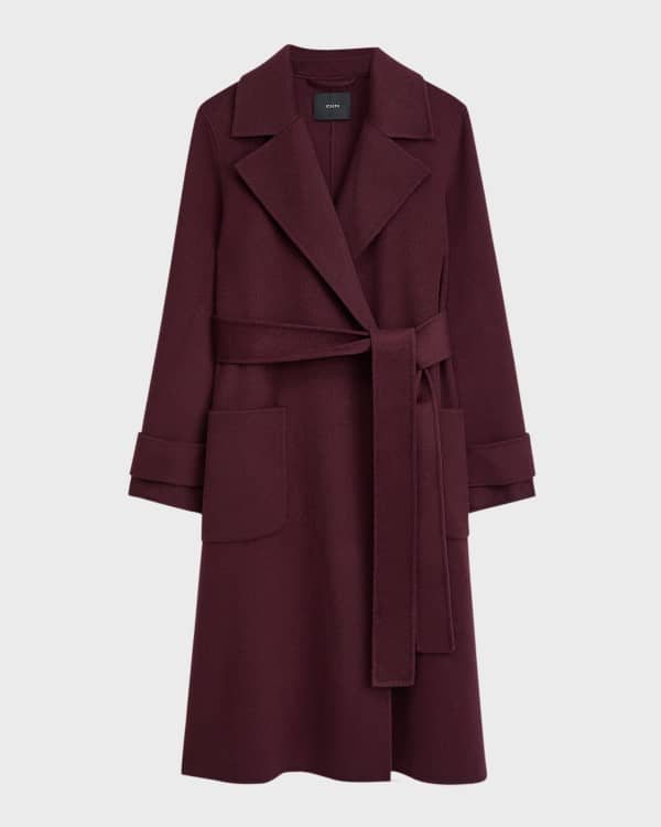 80's カナダ製 Neiman-Marcus ファー襟 ダブル ウールコート