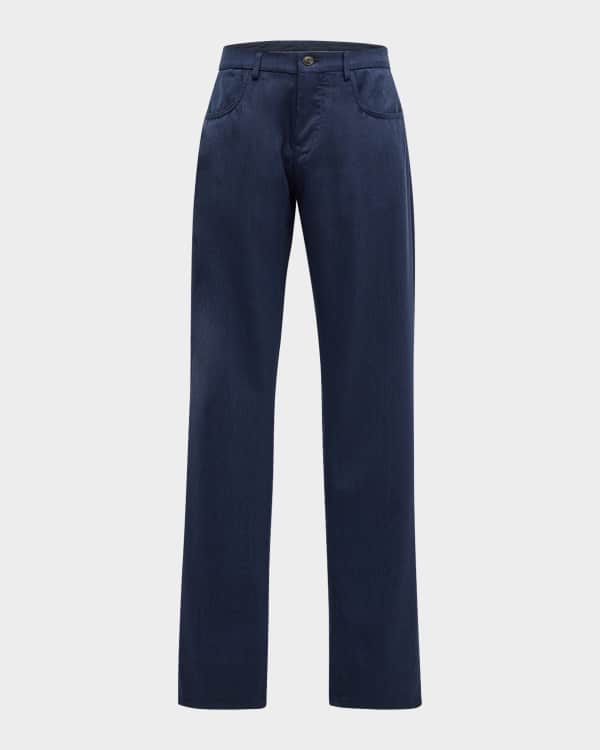 Burberry Men's Warped Check Jersey Pants | Neiman Marcus