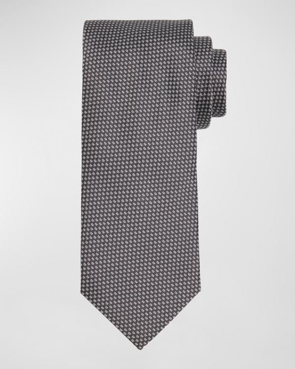 Silk Check Tie