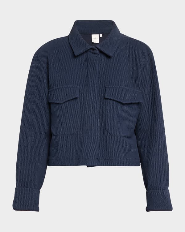Loulou Studio Sulat Leather Shirt Jacket | Neiman Marcus