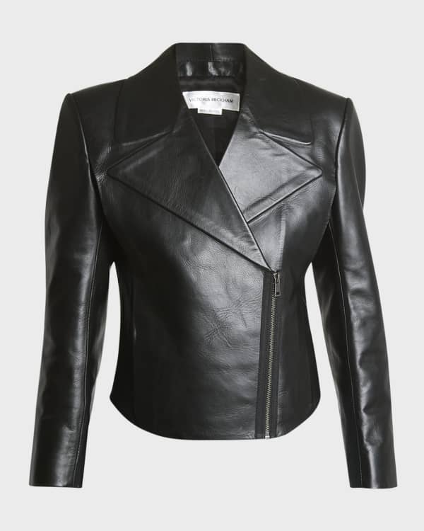 Theory peplum leather jacket discount