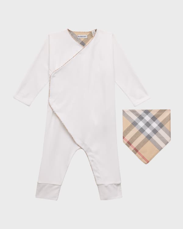 Burberry Kid's Claude 3-Piece Romper Set | Neiman Marcus