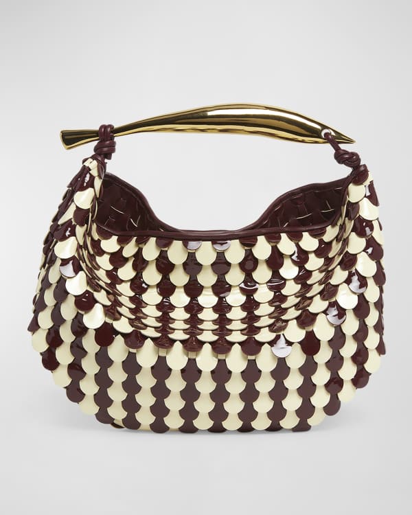 Bottega Veneta Mava Intrecciato Lambskin Top-Handle Bag