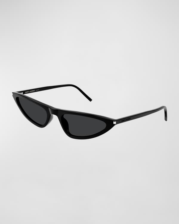 Cat-Eye Acetate Sunglasses Black - Saint Laurent