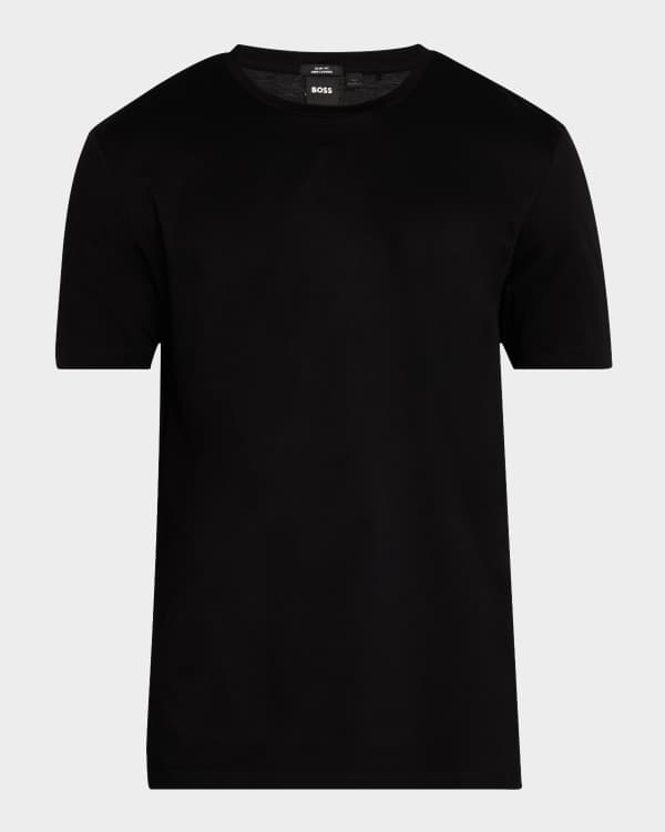 Emporio Armani Men's Box-Pattern Crewneck T-Shirt | Neiman