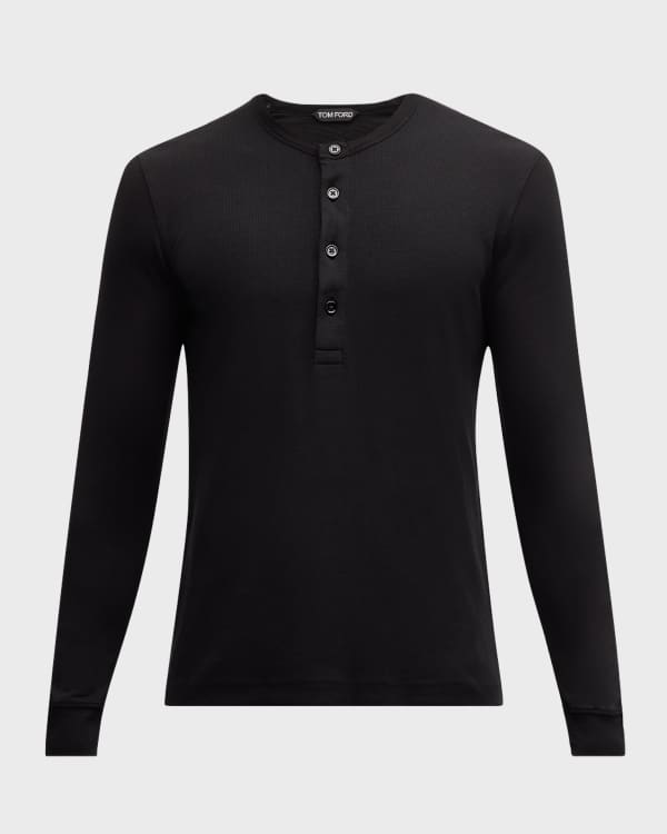 Dries Van Noten Men's Henland Bicolor Mesh T-Shirt | Neiman