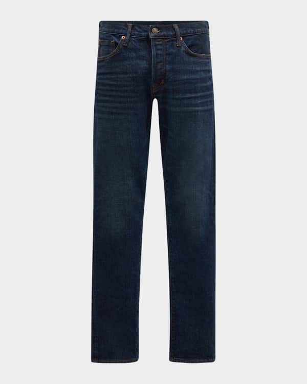 TOM FORD Men's Straight-Fit Dark-Wash Jeans | Neiman Marcus